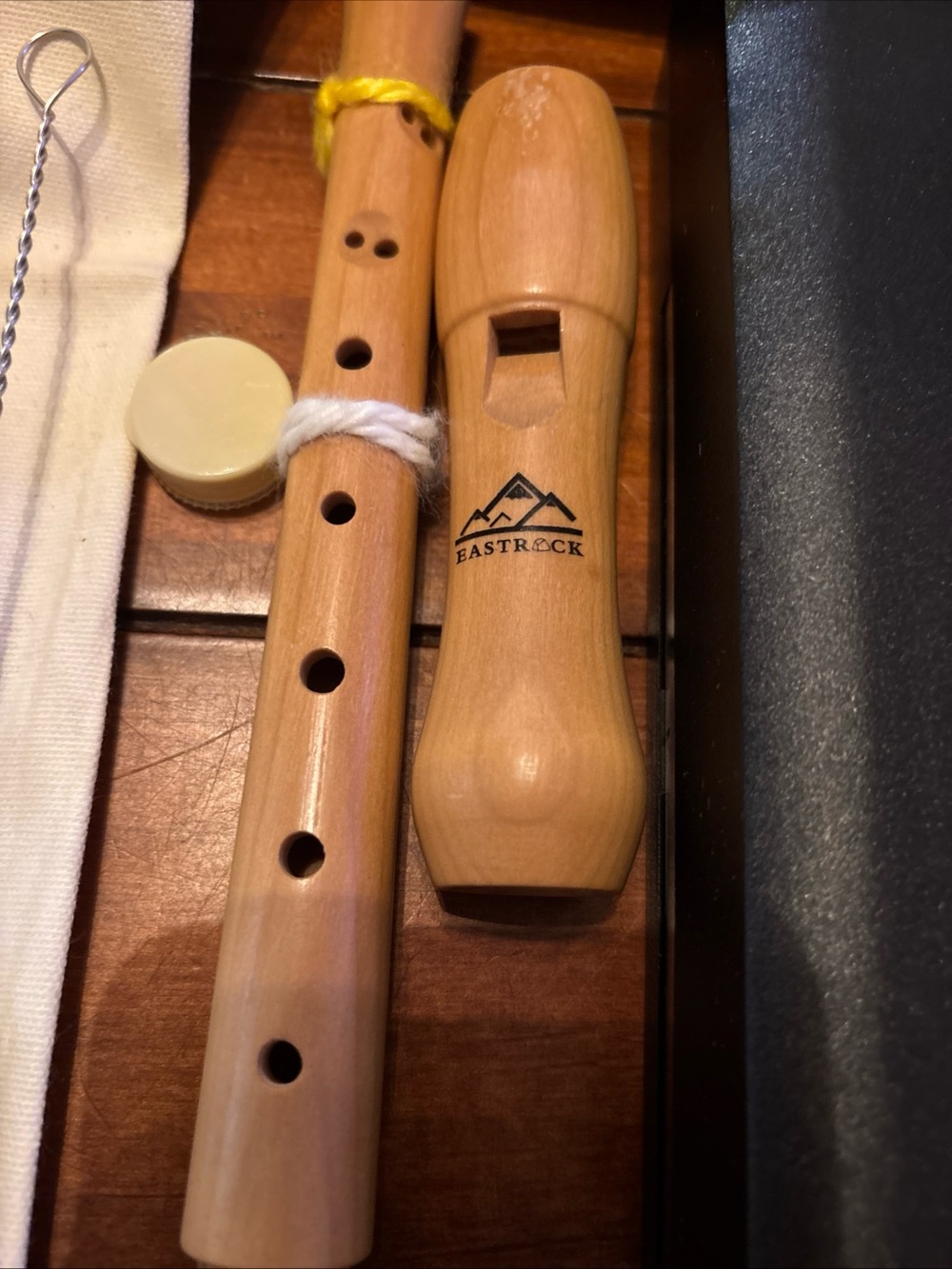 EASTROCK Wooden Soprano Recorder in C w/ Hard Case Cleaning Kit Accessories